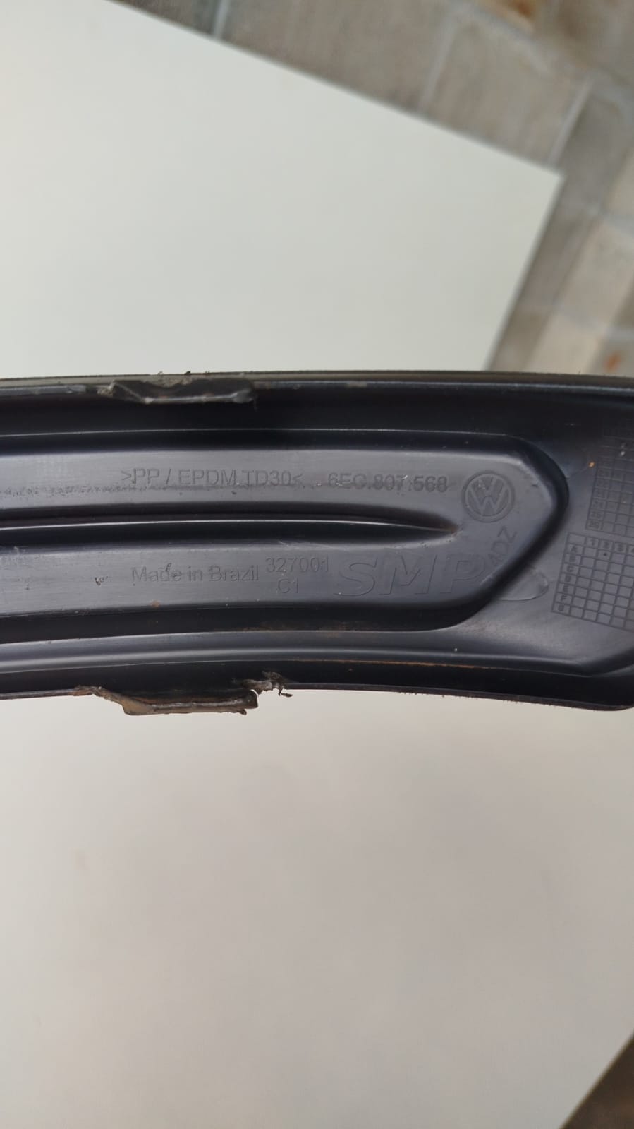 Spoiler para-choque Traseiro Vw Virtus  2018/ 2019/ 2020/ 2021/ 2022